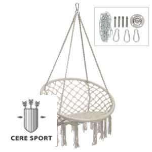 Závěsné křeslo Hammock - kulaté bílé