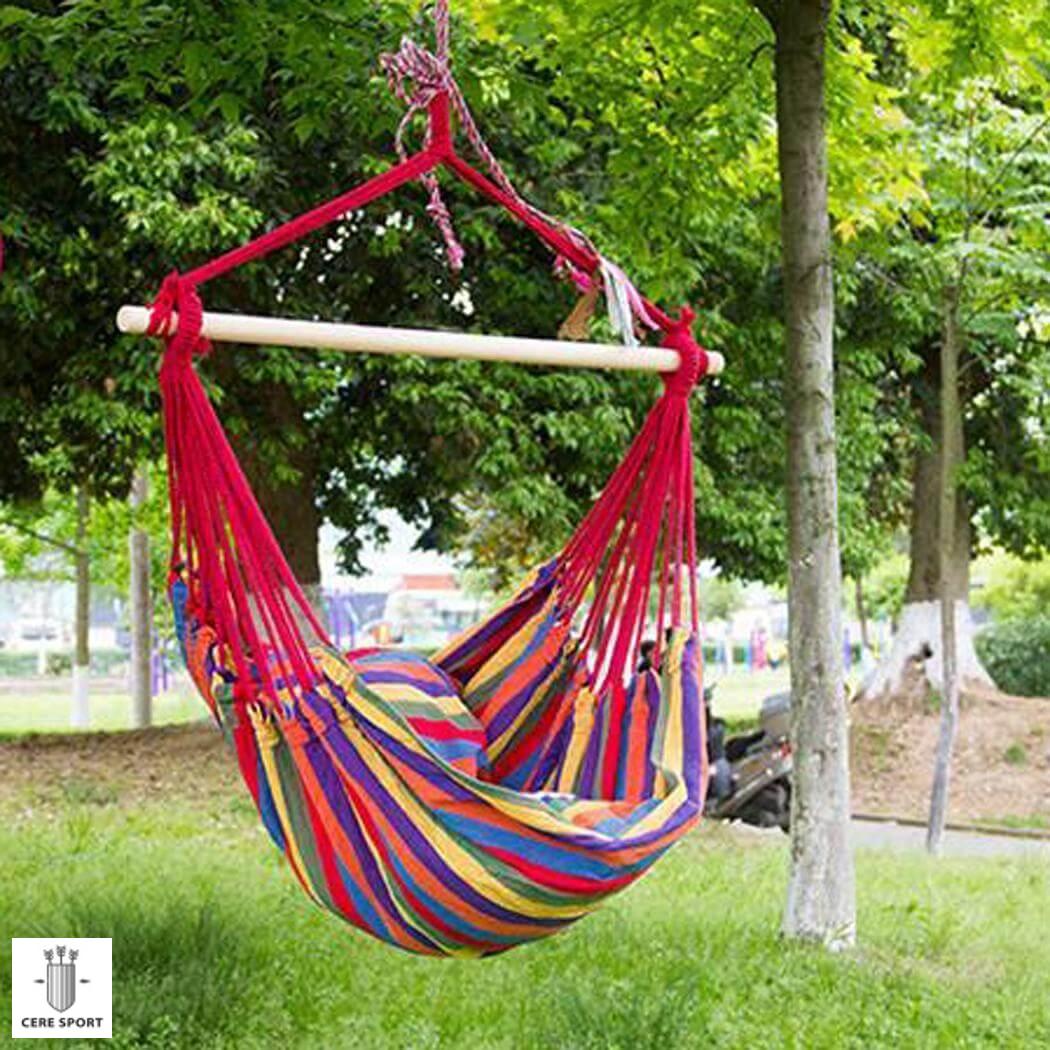 Závěsné křeslo pruhované